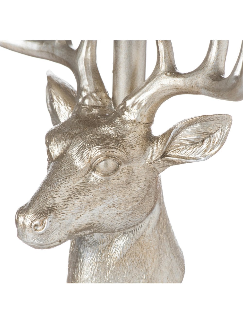 Hill Interiors Silver "Stag Head" Table Lamp