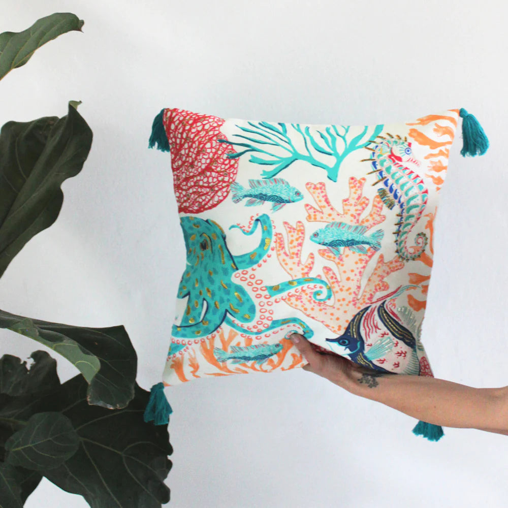 House Of Disaster "Coral Reef Sea" Cushion 45cm