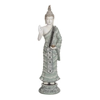 Posing Aqua Buddha Figurine 42cm