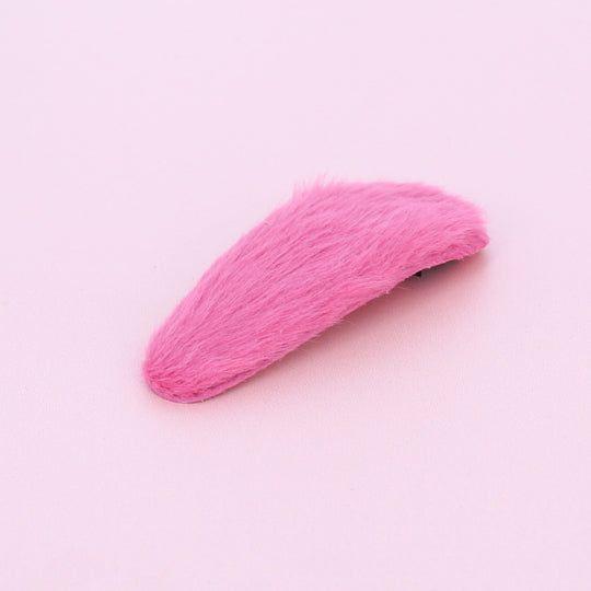 Millie Mae Dark Pink "Fur Clip"