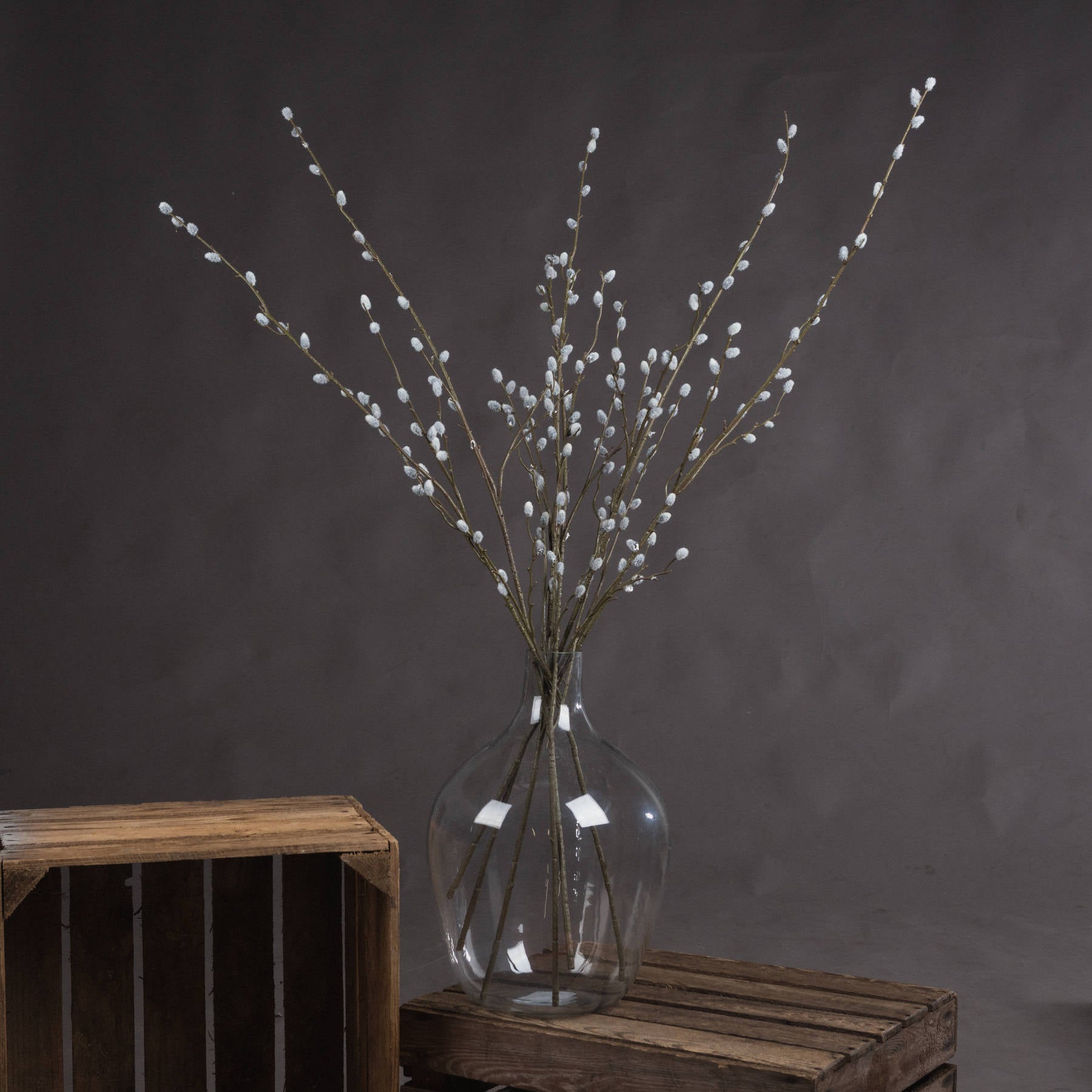 Hill Interiors Artificial "Pussy Willow Branch" Single Stem