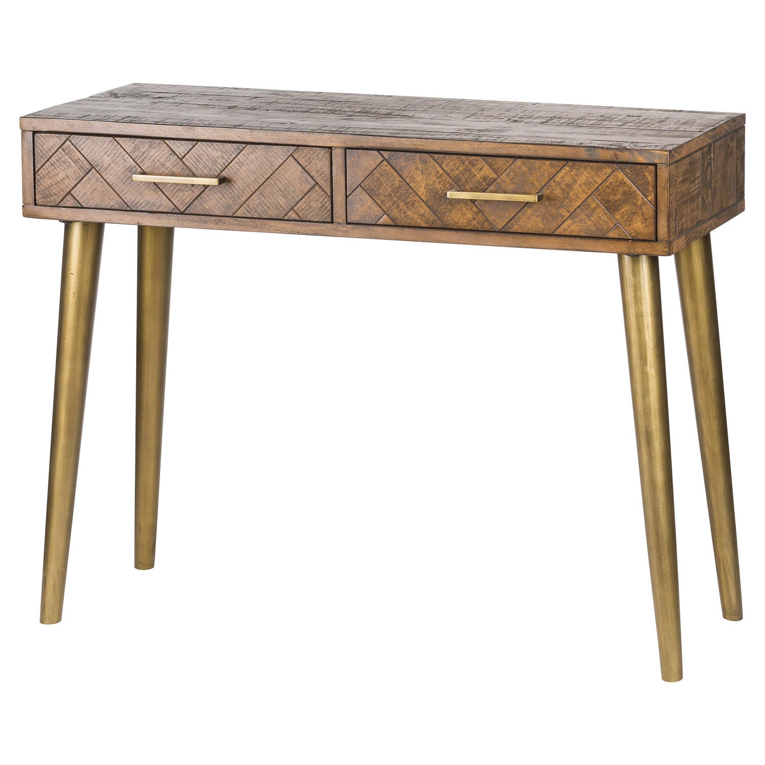 Hill Interiors "Havana Gold Two Drawer" Console Table SHOP SOILED!