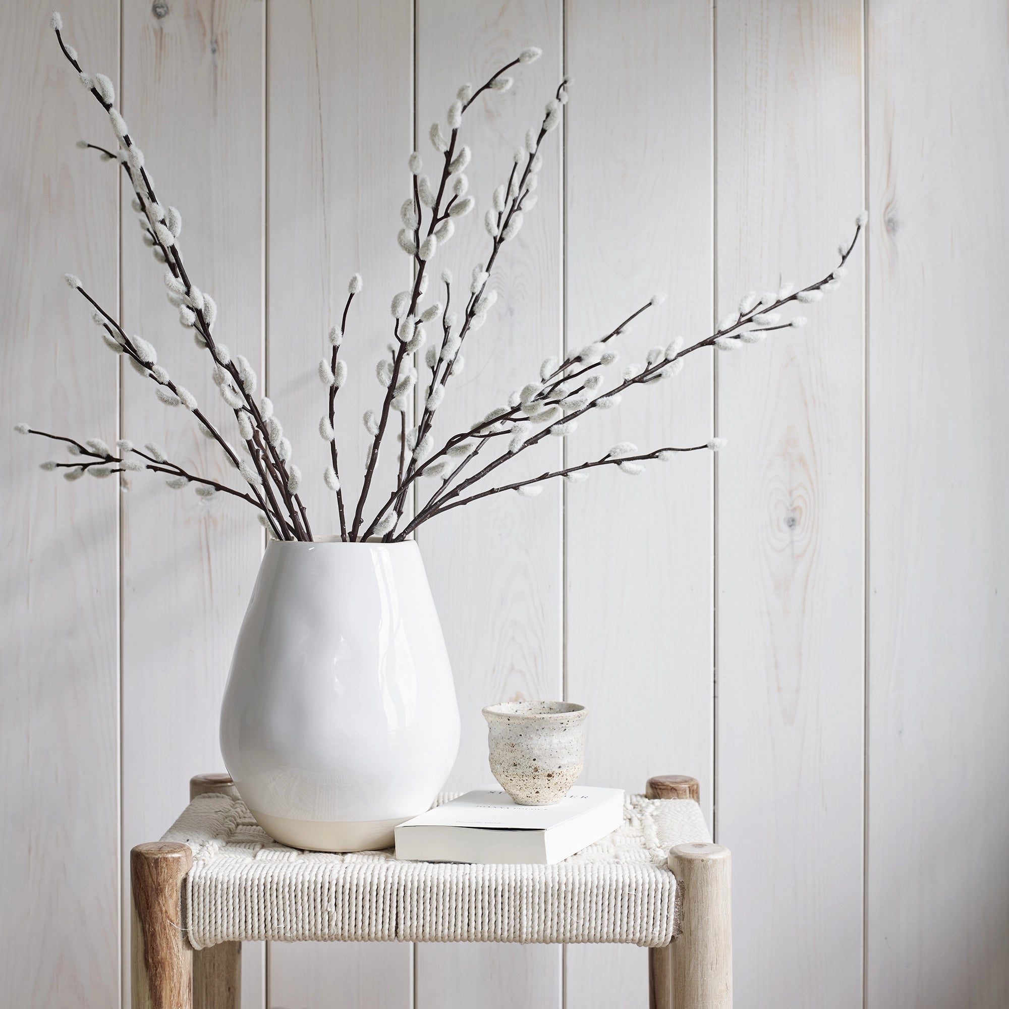 Hill Interiors Artificial "Pussy Willow Branch" Single Stem