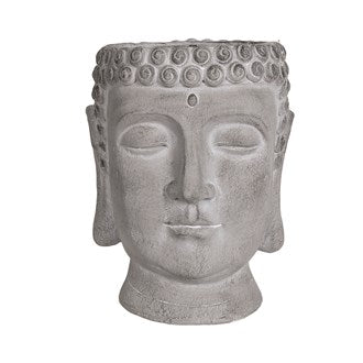 Large Grey Buddha Head Planter 40cm