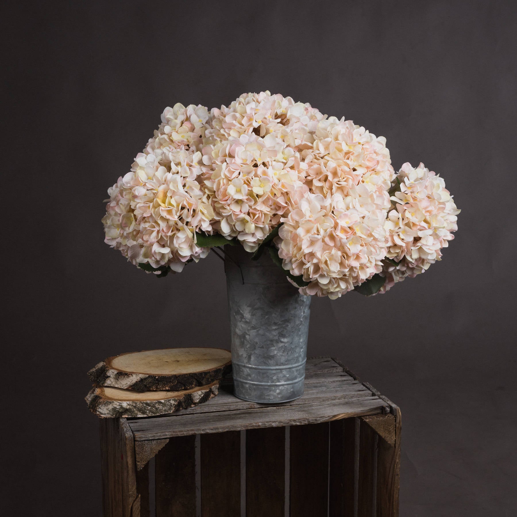 Hill Interiors Artificial "Autumn White" Hydrangea Single Stem