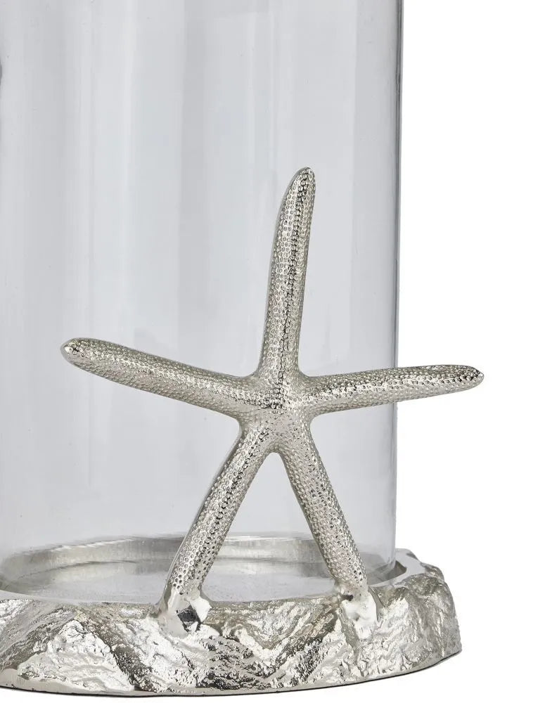 Hill Interiors "Starfish" Candle Hurricane Lantern