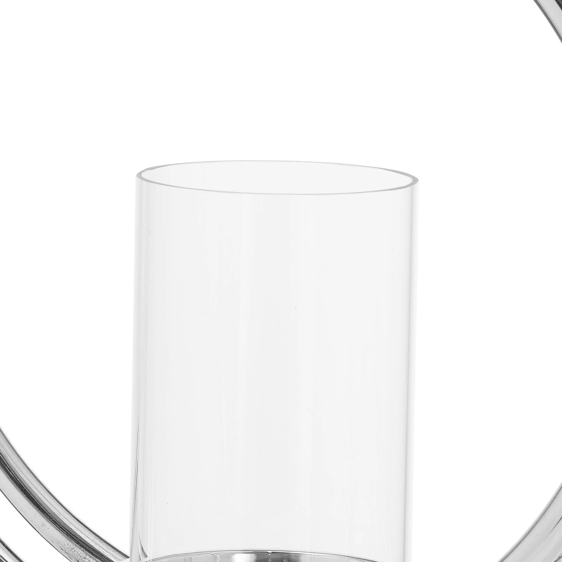 Ohlson Silver Twin Loop Candle Holder (Large)