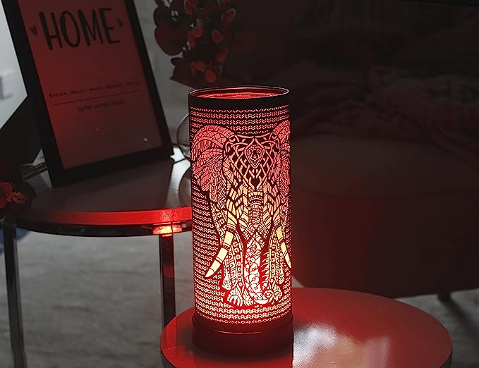 Electric Colour Changing "Elephant" Black Oil Burner