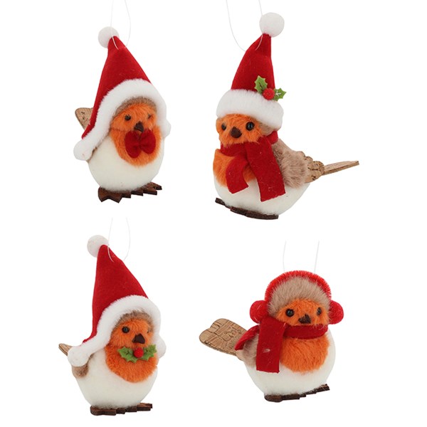 Handmade Hanging Joyful Robin