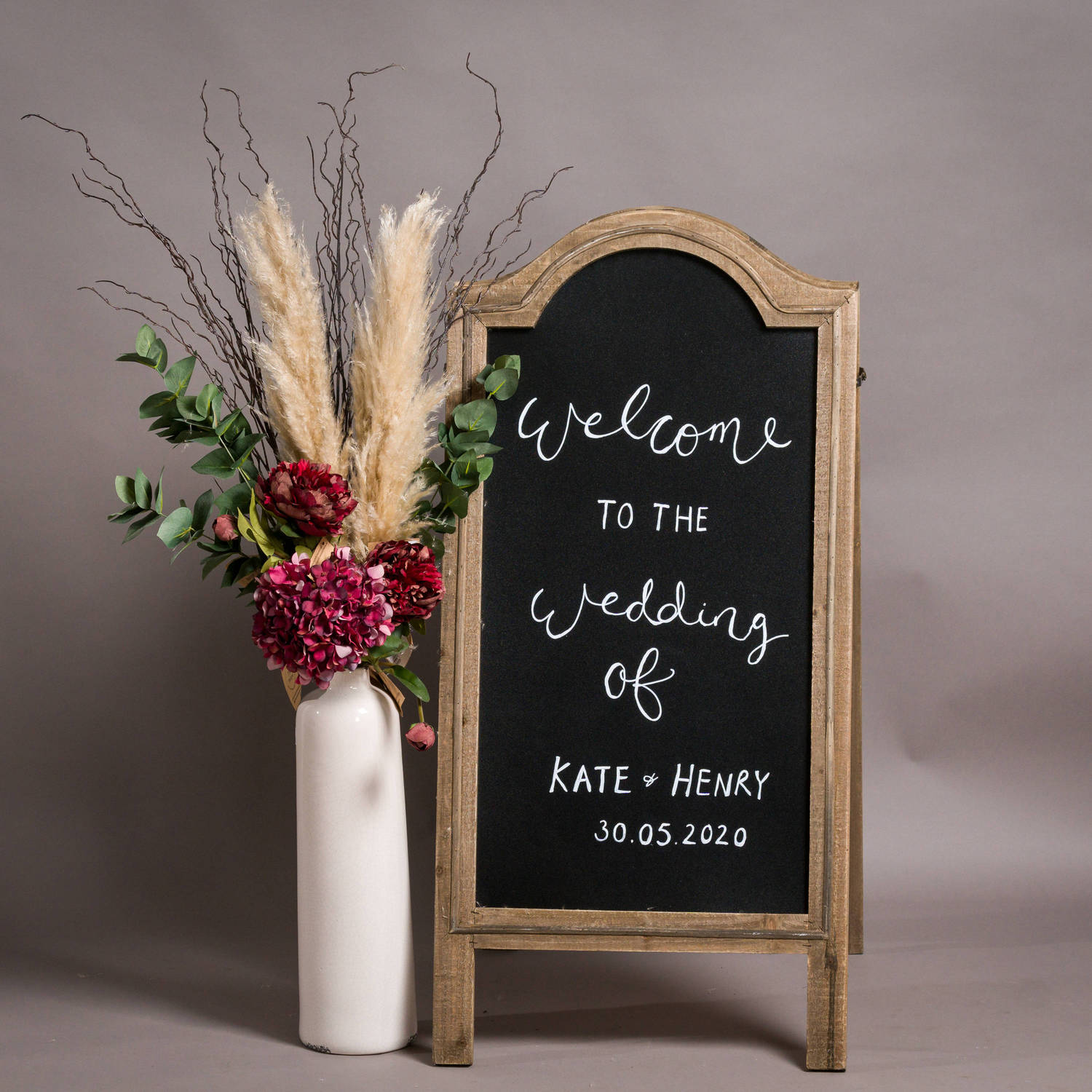 Hill Interiors Artificial "Plum Hydrangea" Single Stem