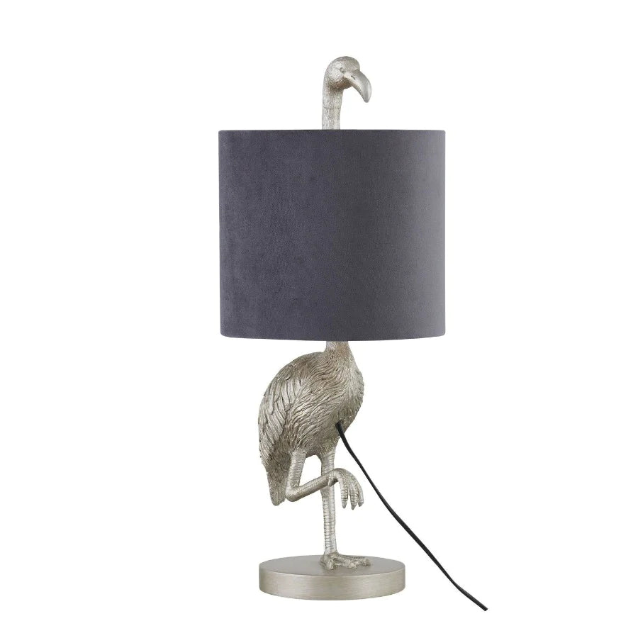 Hill Interiors Silver "Flamingo" Table Lamp