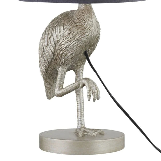Hill Interiors Silver "Flamingo" Table Lamp