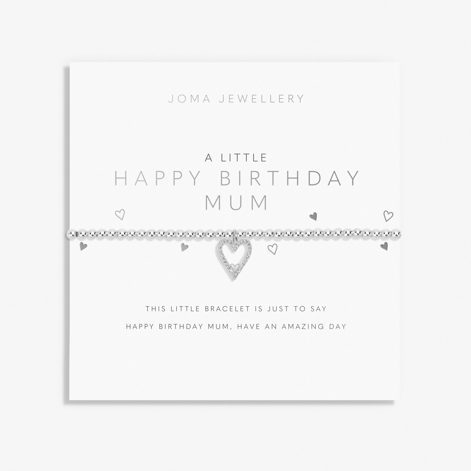 Joma Jewellery "Happy Birthday Mum" Silver Bracelet