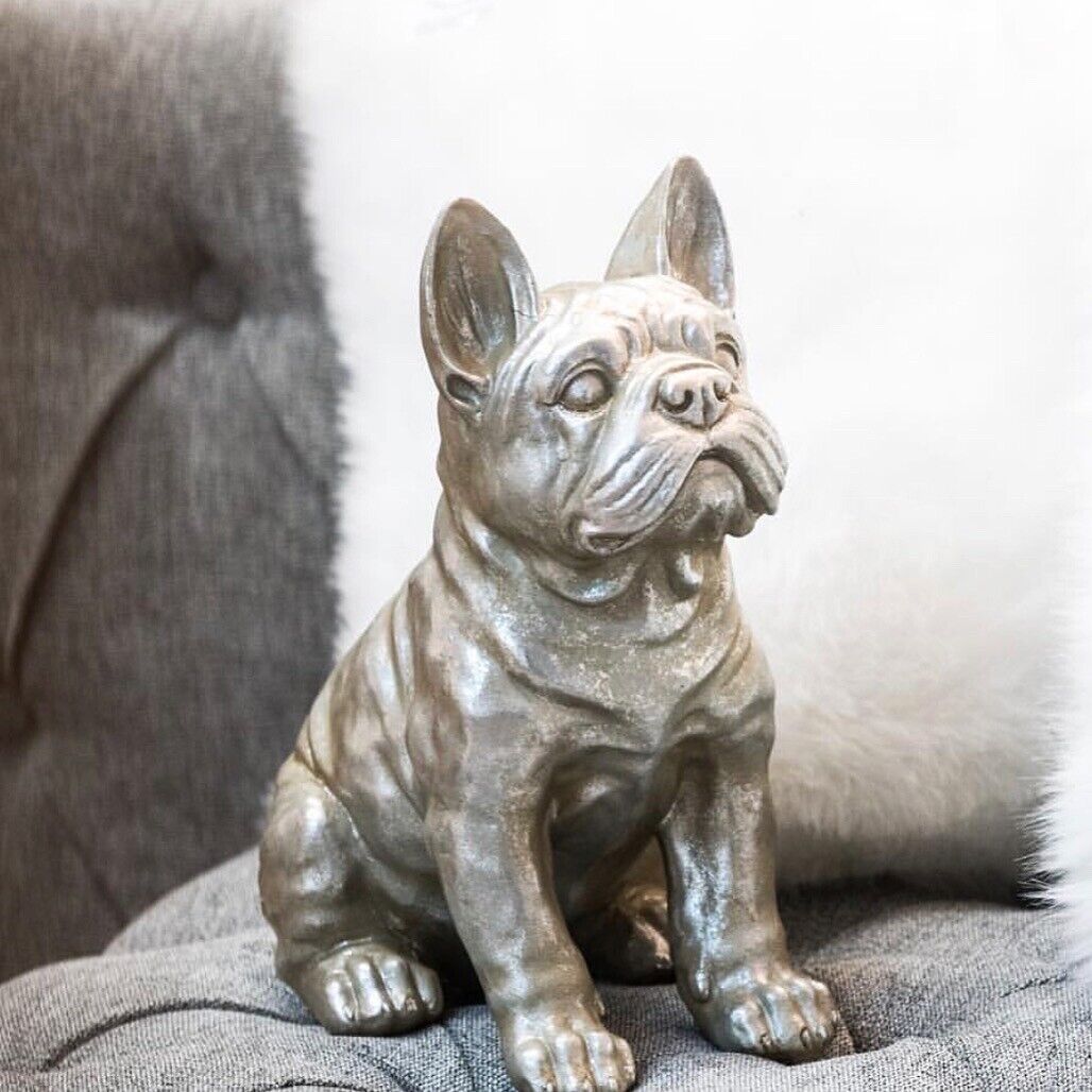 Hill Interiors Silver "French Bulldog"