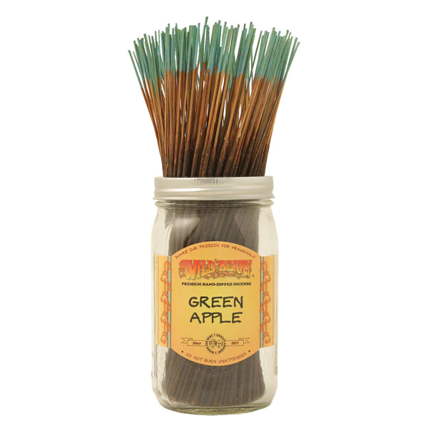 10 Wild Berry Incense Sticks 11" "Green Apple"