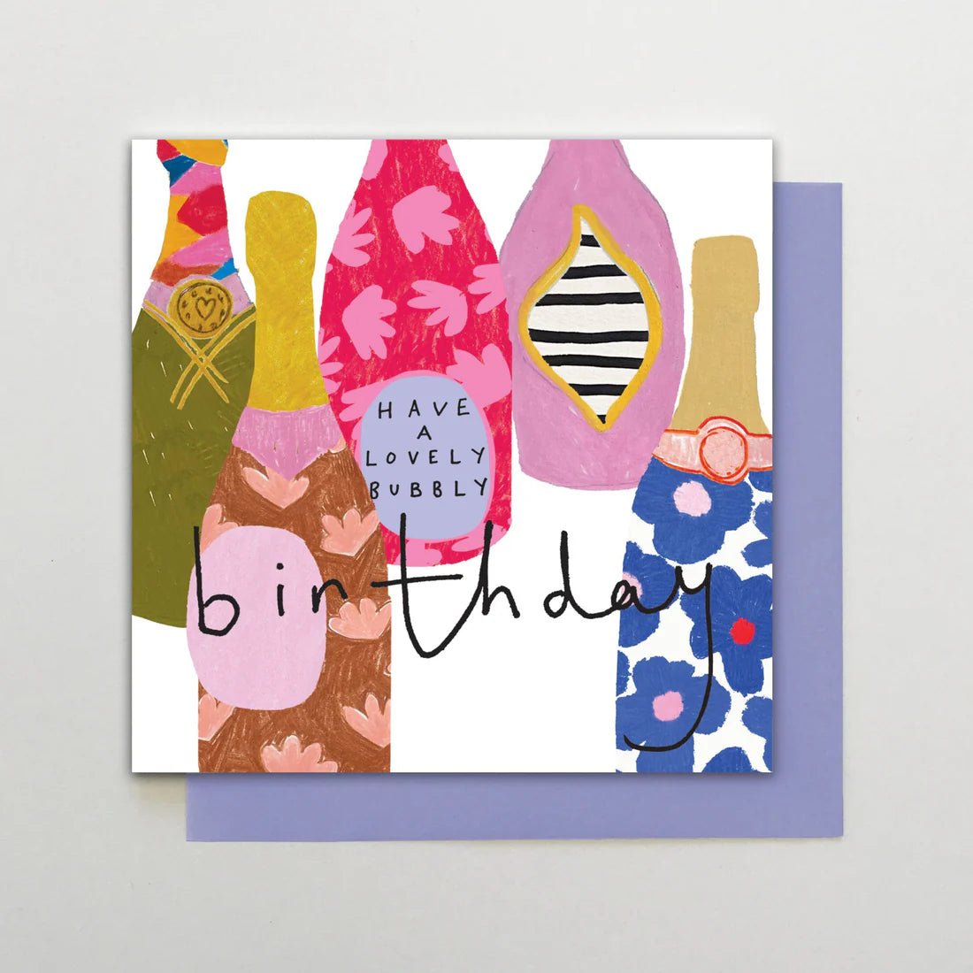 Lovely Bubbly Birthday Bottles Card