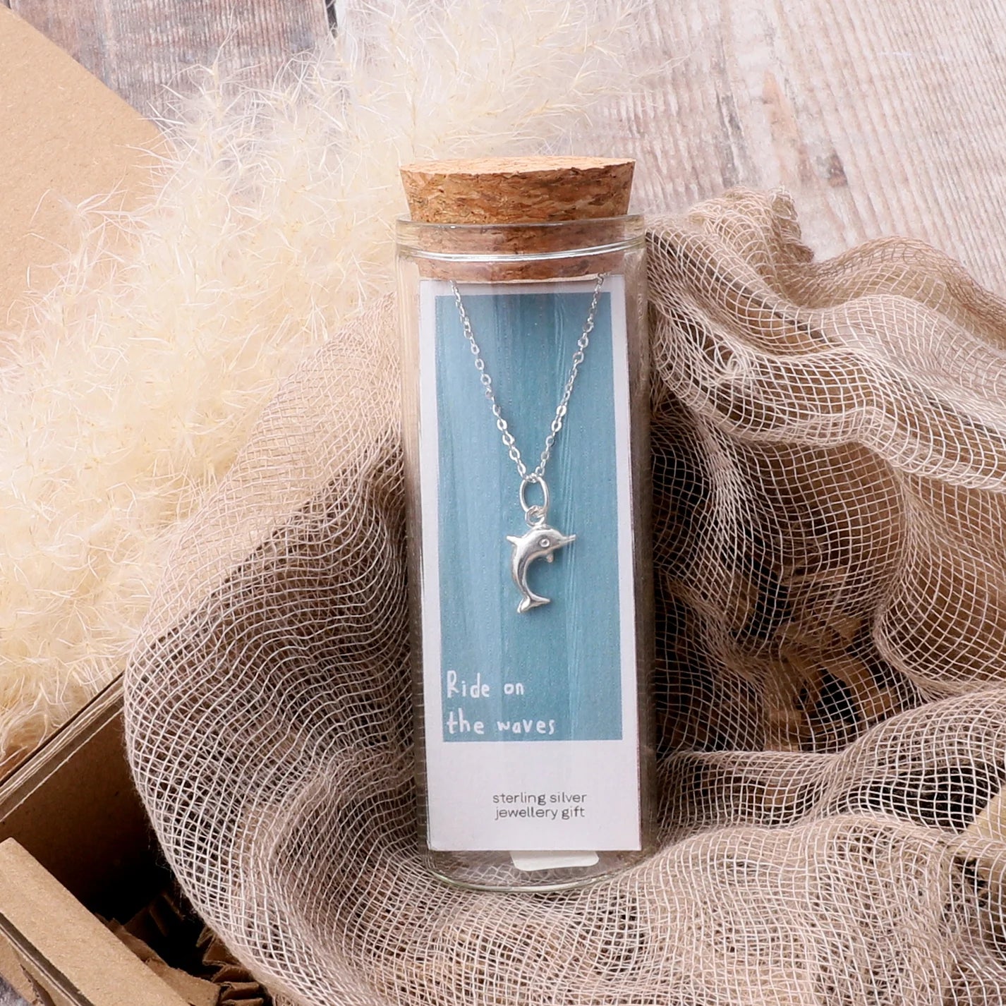 Dolphin Necklace (Sterling Silver)