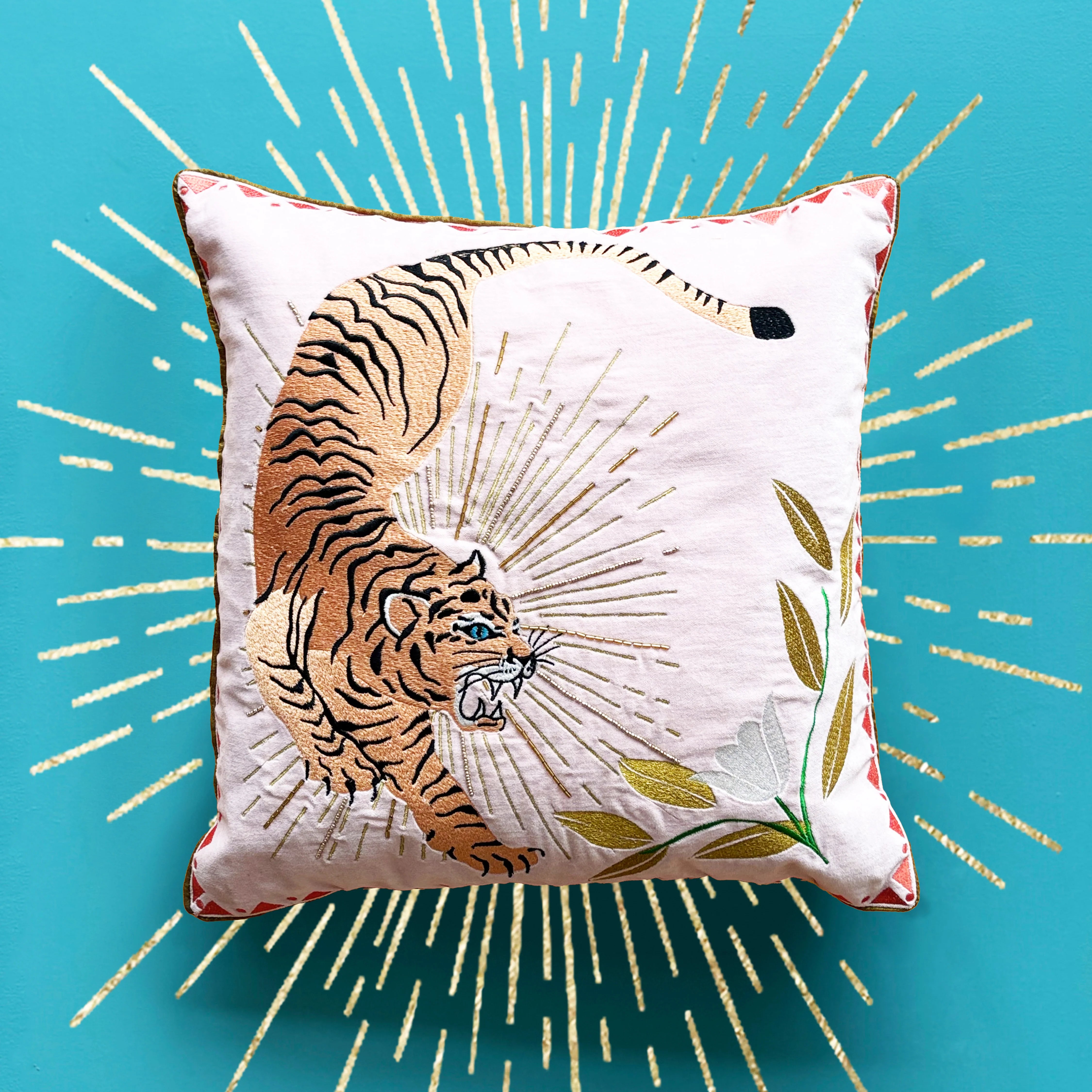 House Of Disaster "Inked Tiger" 18" Cushion
