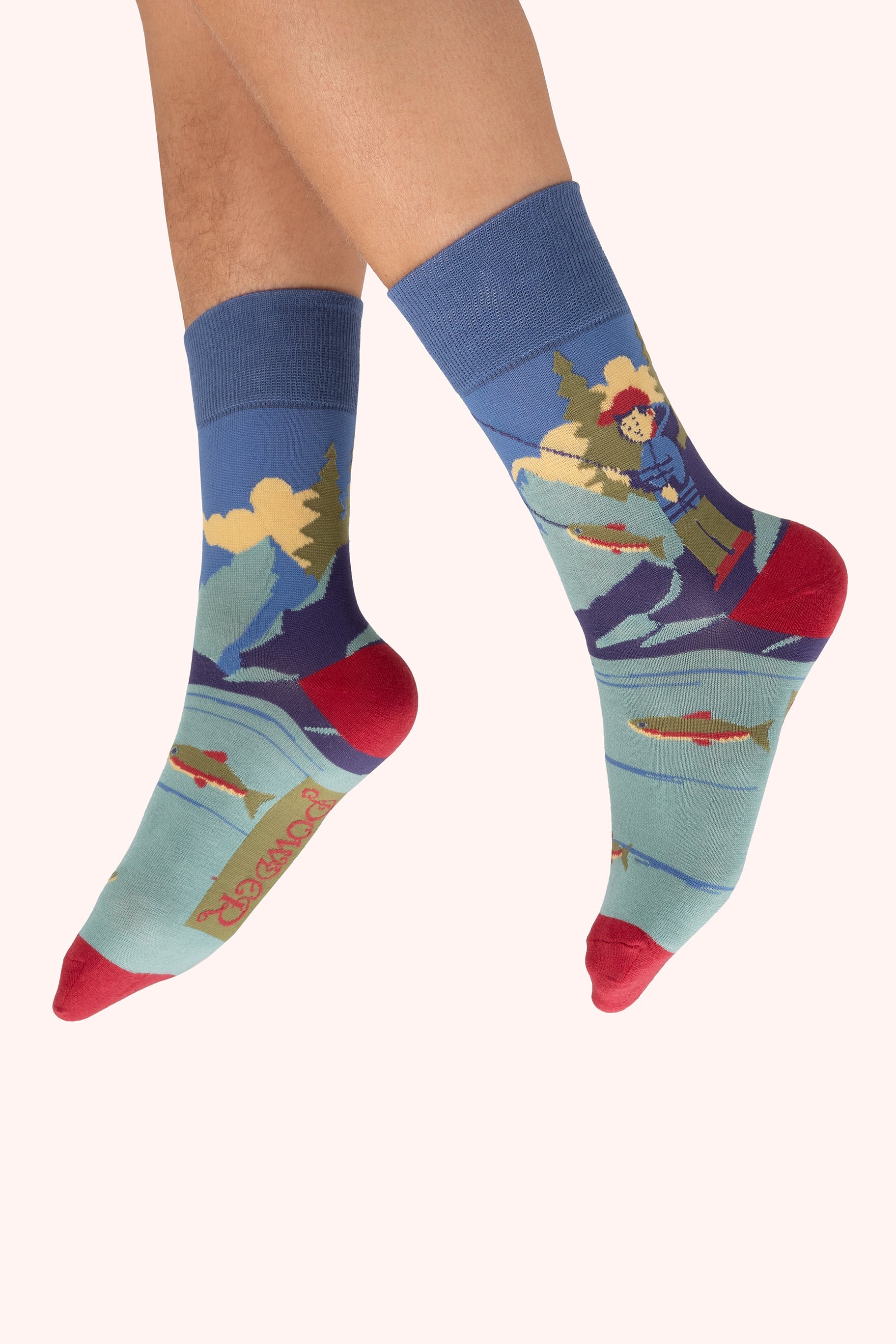 "Powder" Men's Socks - Fisherman