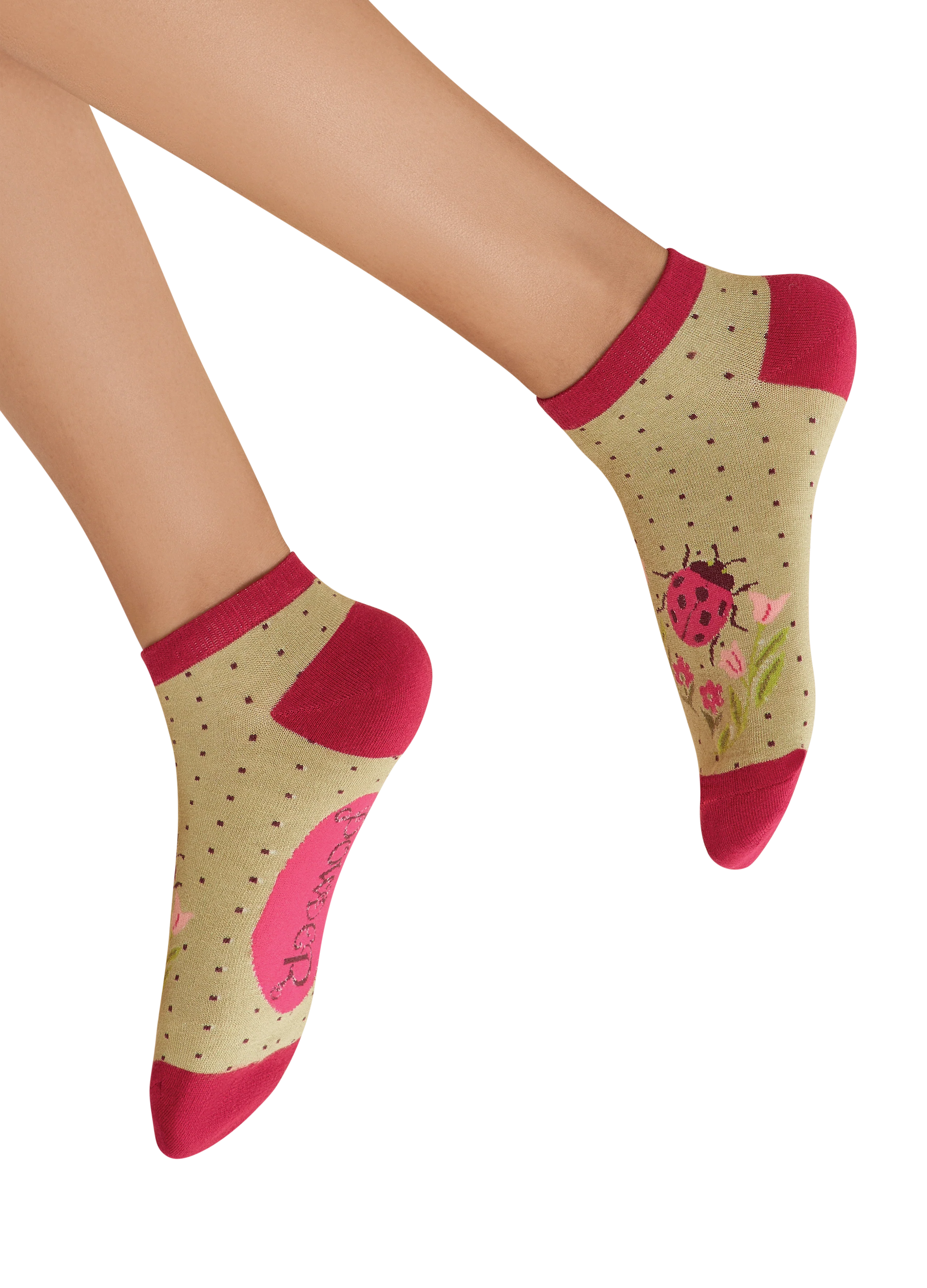 "Powder" Ladies - Ladybird Trainer Socks