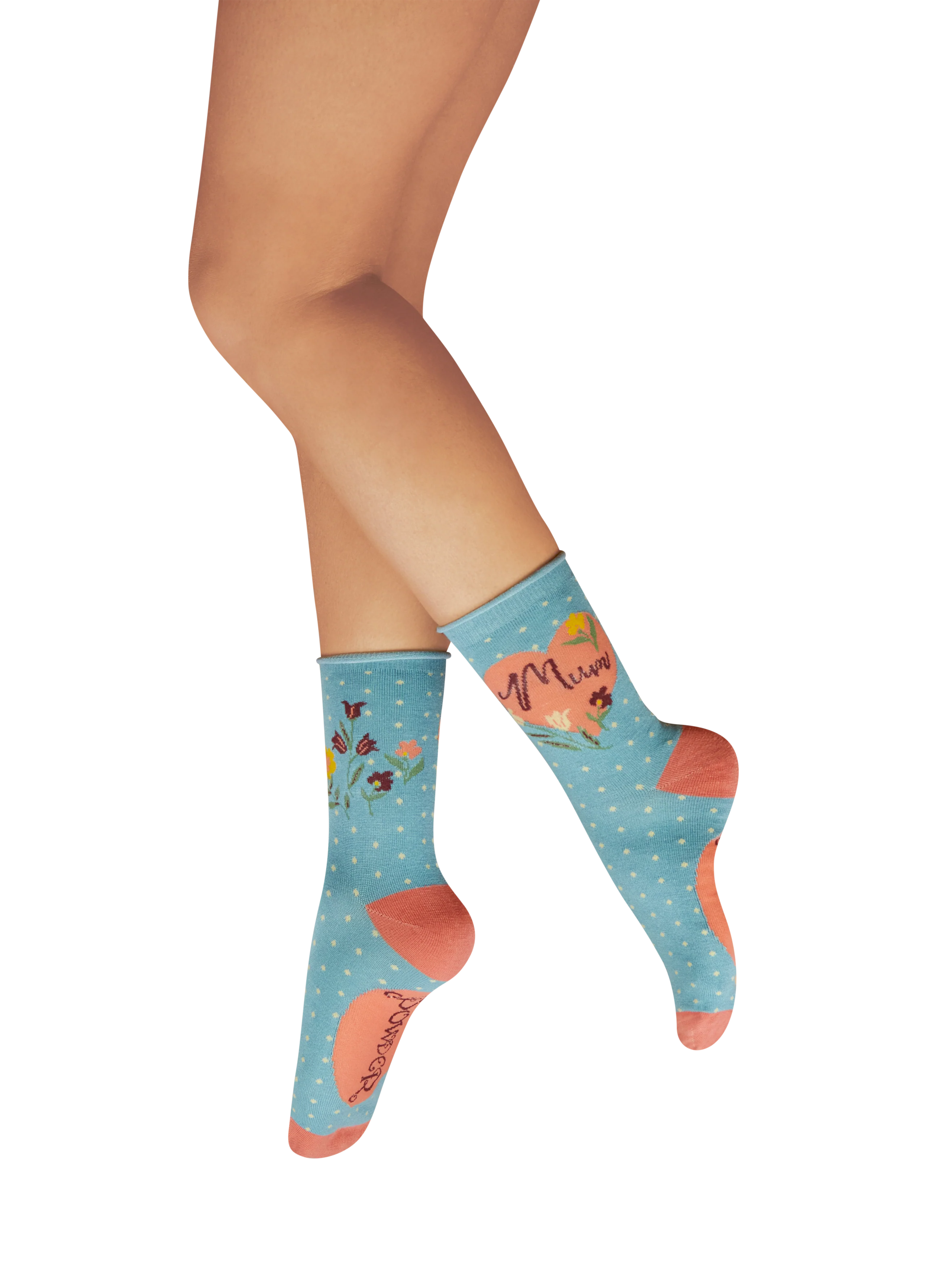"Powder" Ladies' Ankle Socks - Special Mum