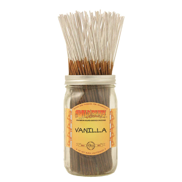 10 Wild Berry Incense Sticks 11" "Vanilla"