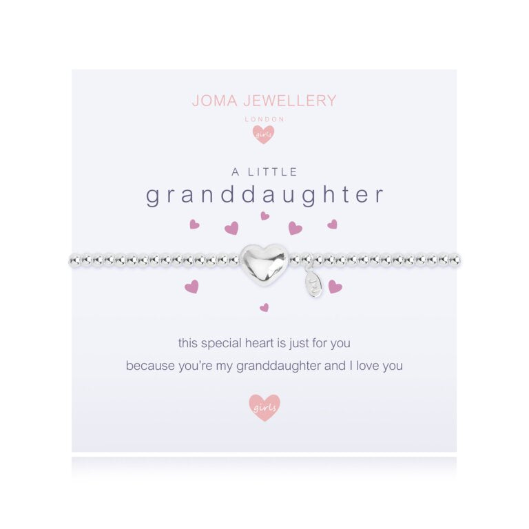 Joma Jewellery Children's "Wonderful Granddaughter" Silver Bracelet