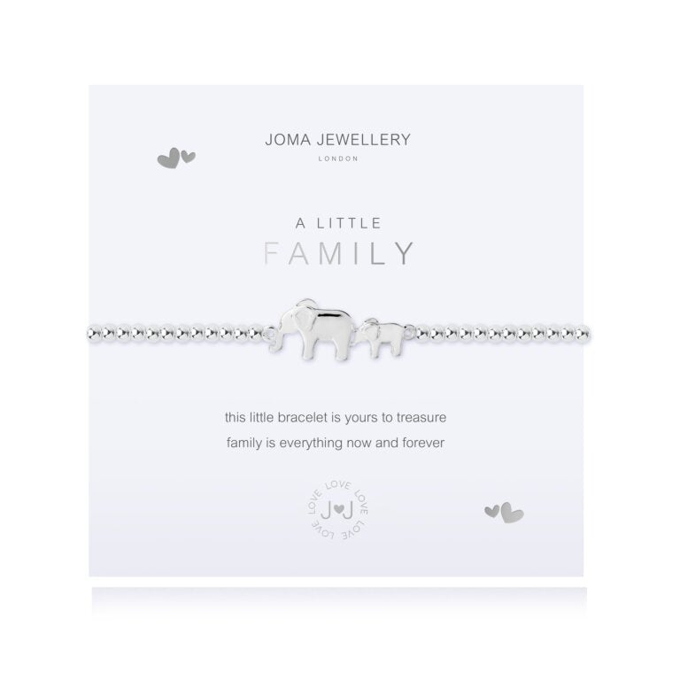 Joma Jewellery "Family" Elephant Silver Bracelet