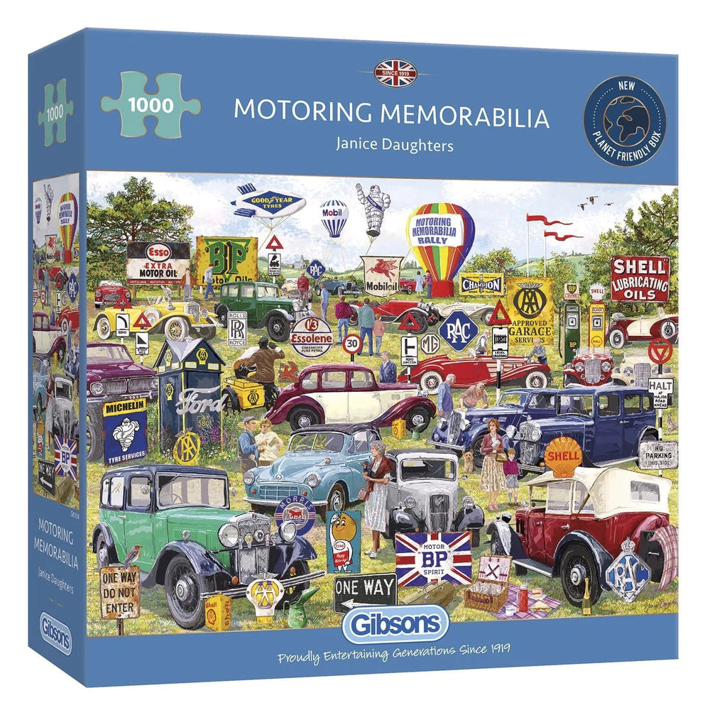 Gibson Games 1000 Piece Jigsaw "Motoring Memorabilia"