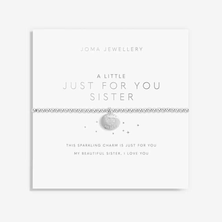 Joma Jewellery "Just For You Sister" Silver Bracelet