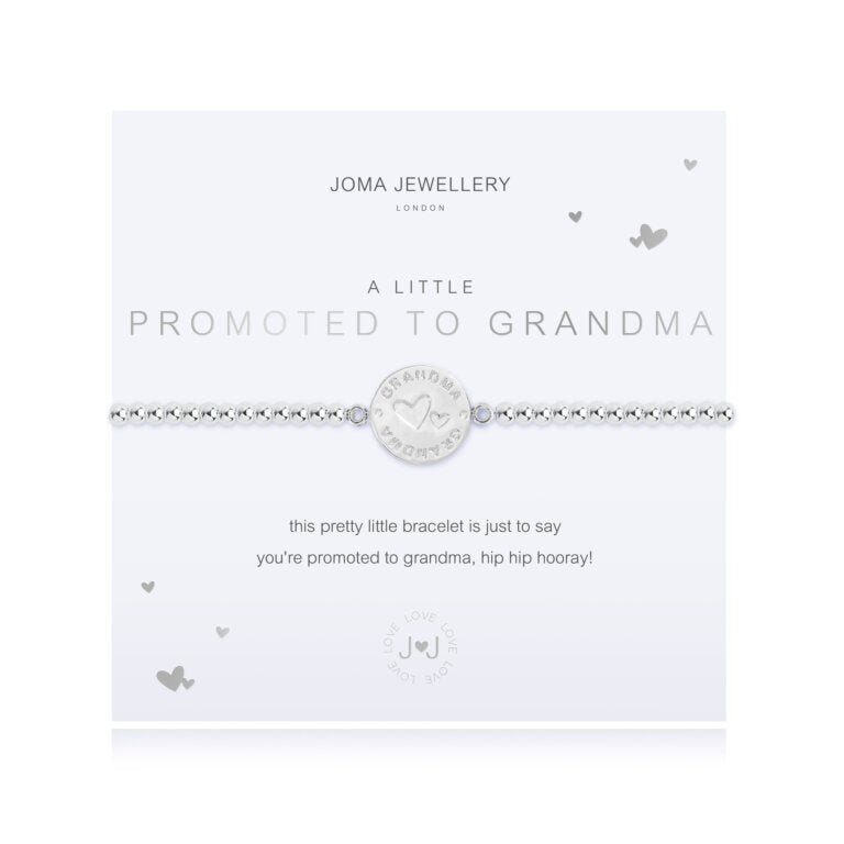 Joma Jewellery "Promoted To Grandma" Silver Bracelet