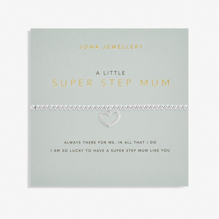 Joma Jewellery "Super Step Mum" Silver Bracelet