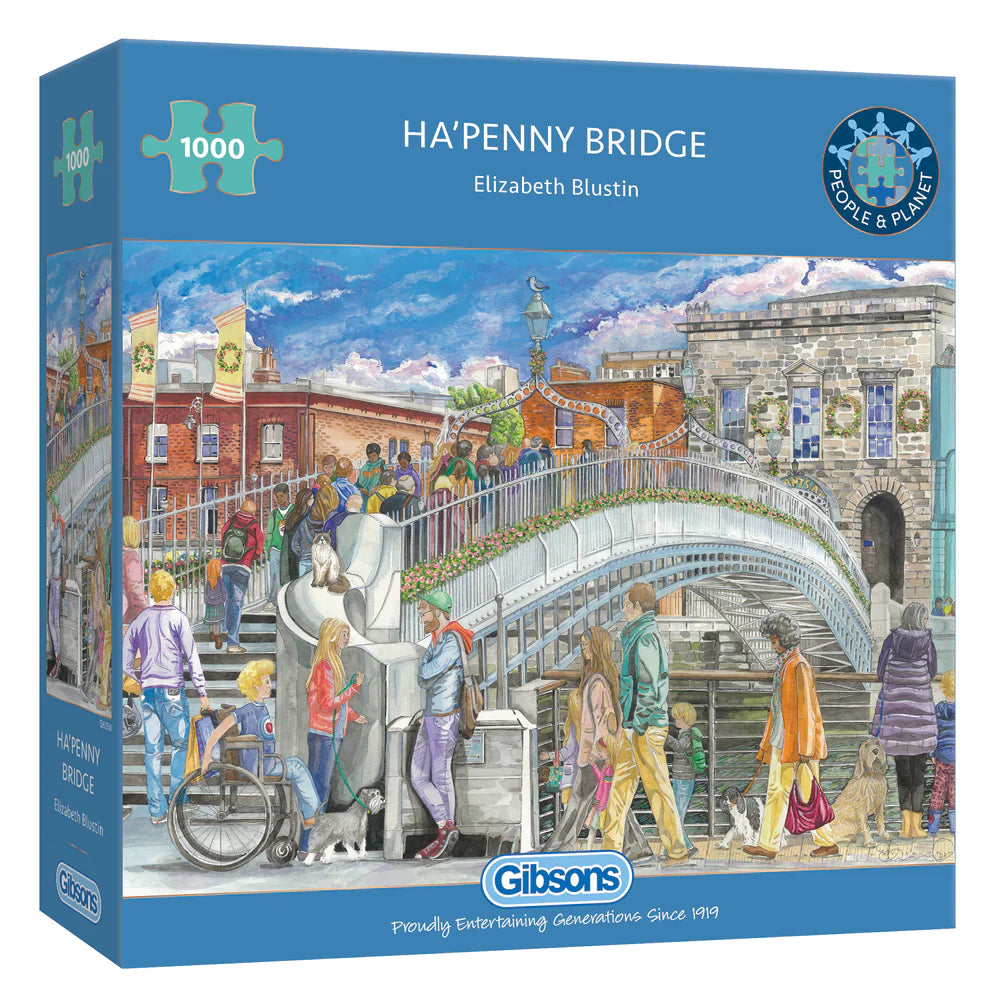 Gibson Games 1000 Piece Jigsaw "Ha'Penny Bridge"