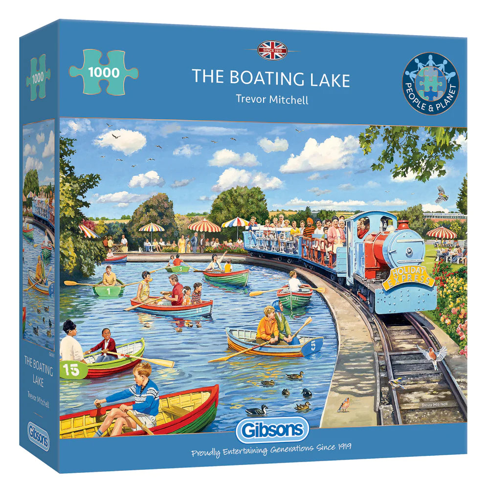 Gibson Games 1000 Piece Jigsaw "The Boating Lake"