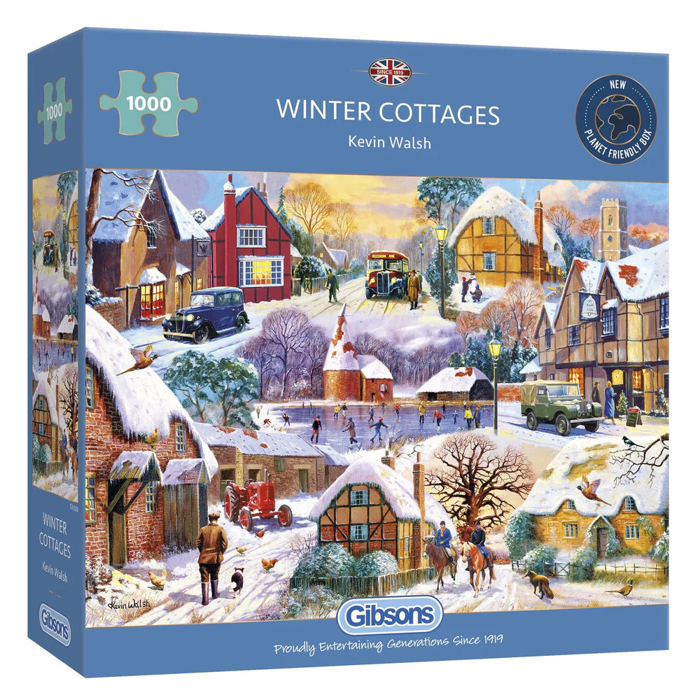 Gibson Games 1000 Piece Jigsaw "Winter Cottages"