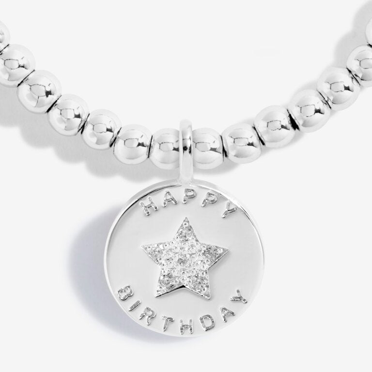 Joma Jewellery Children's "Happy Birthday" Silver Bracelet