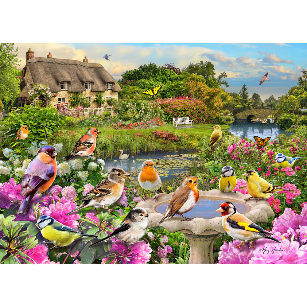 Gibson Games 1000 Piece Jigsaw "Birdsong By The Stream"