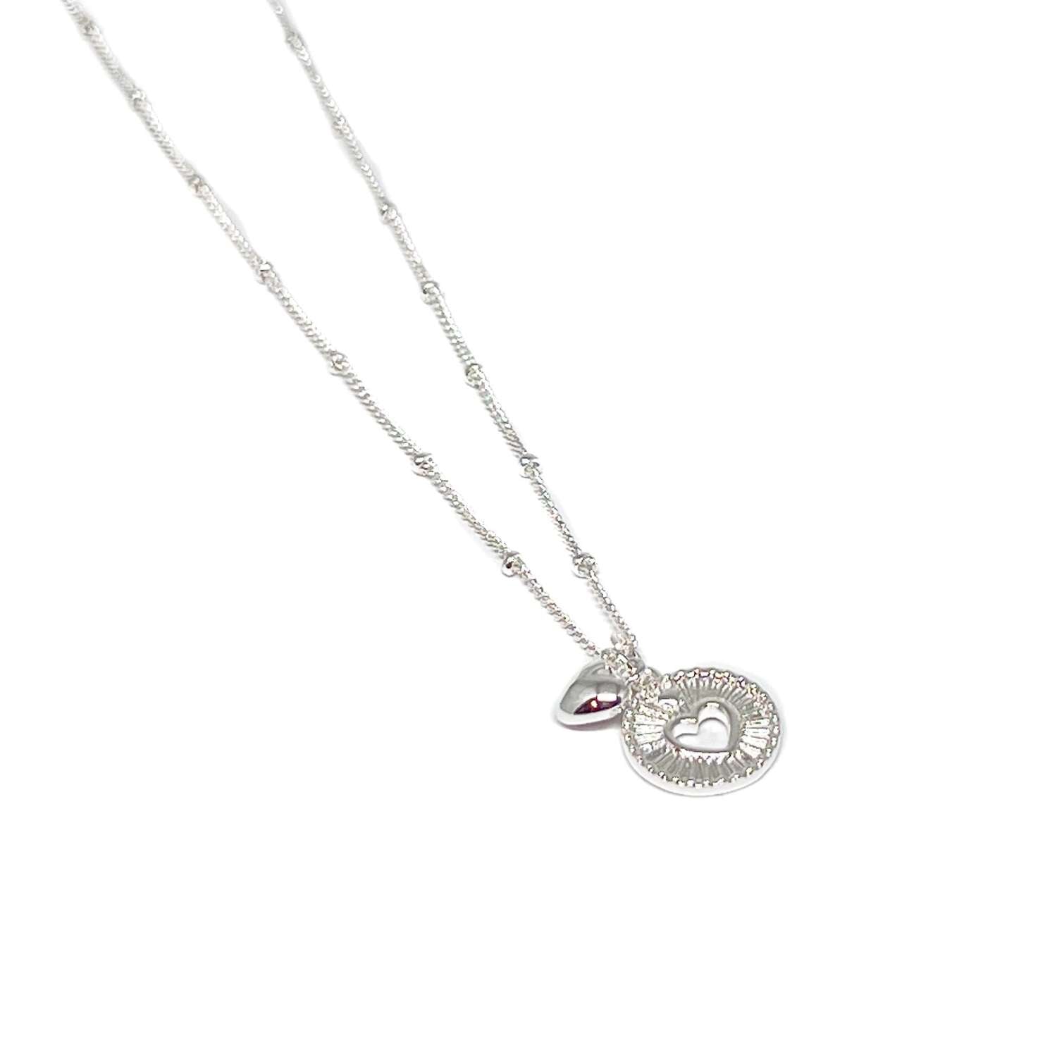 Clementine "Jovie Heart" Silver Necklace