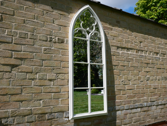 Dutch Imports Ivory "Arched" Glass Mirror