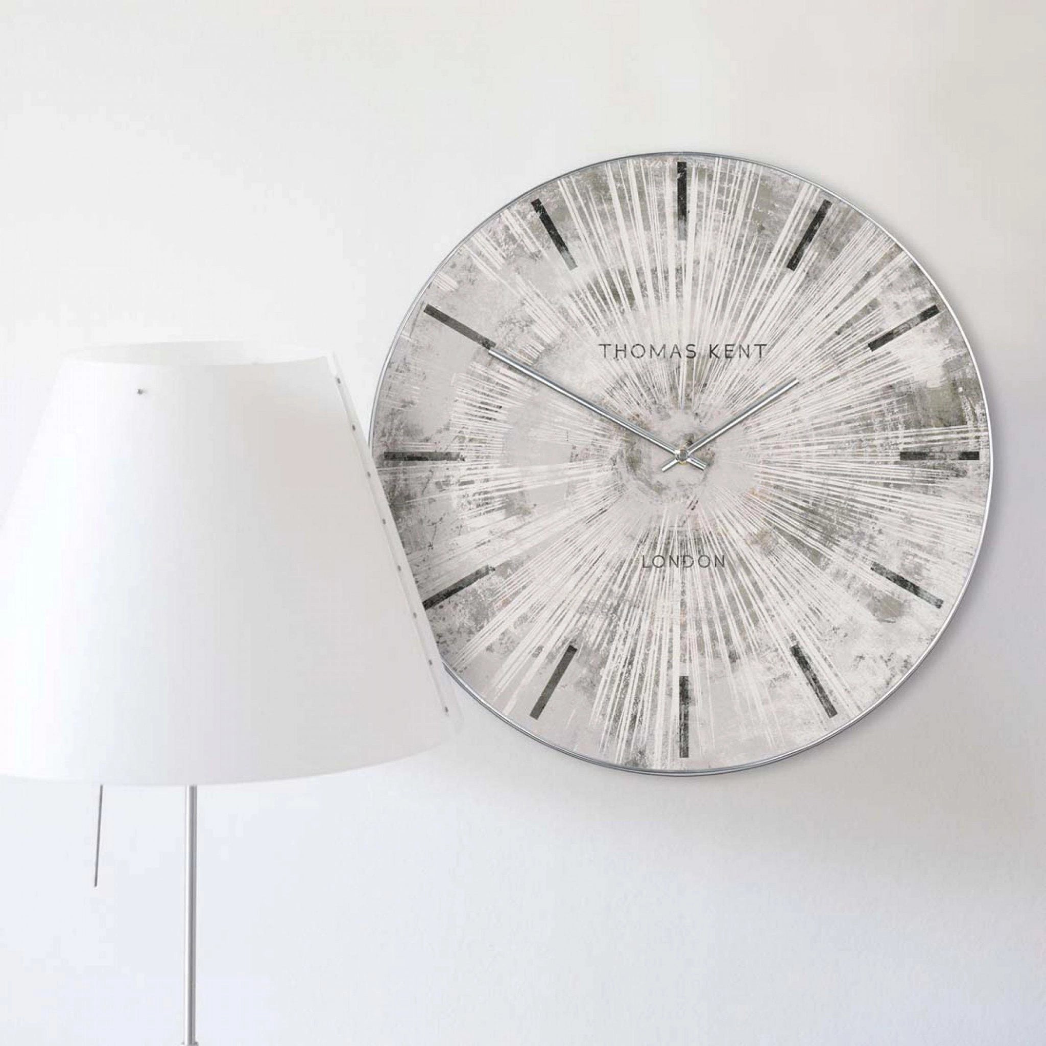 Thomas Kent "Silver Starburst" 50cm Clock