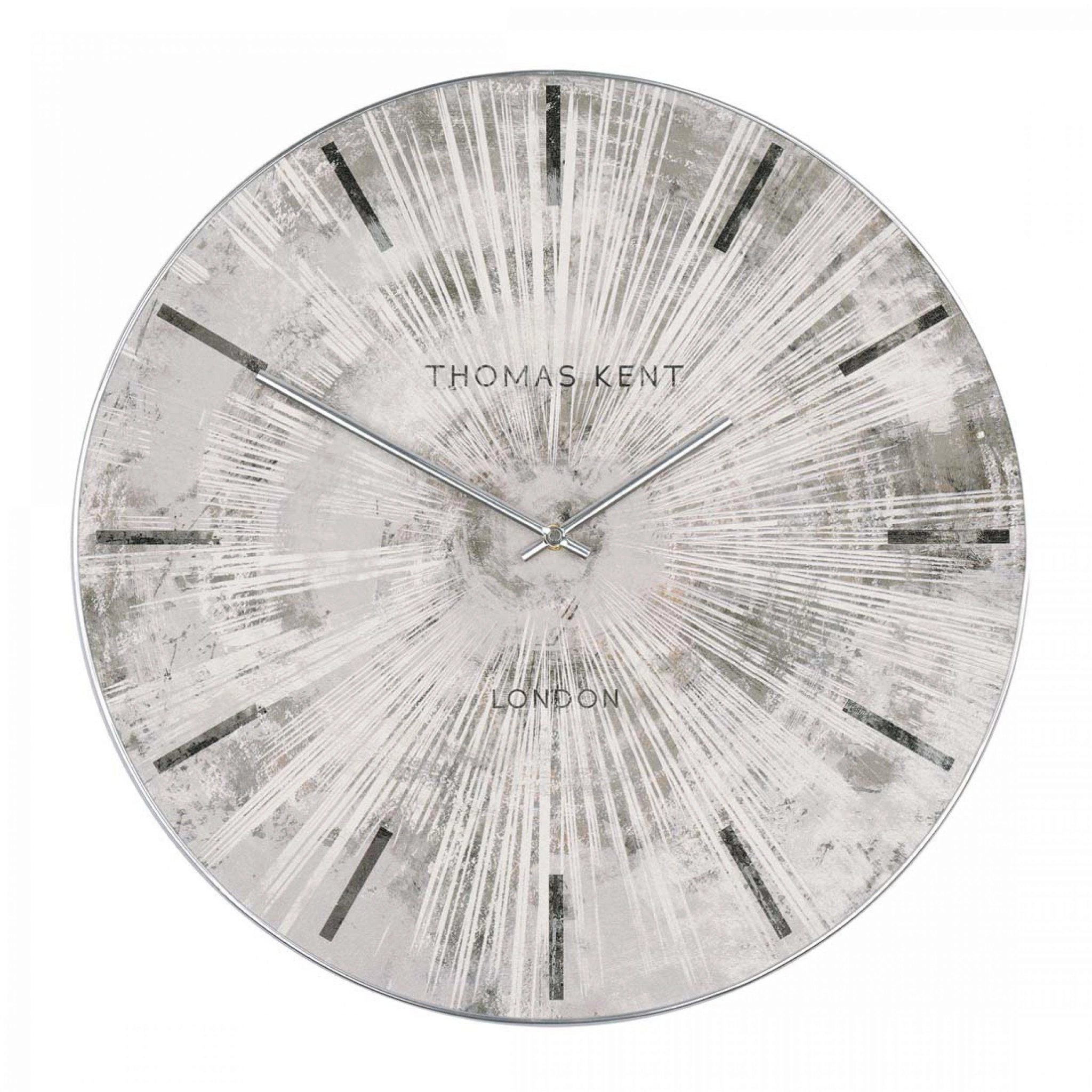 Thomas Kent "Silver Starburst" 50cm Clock