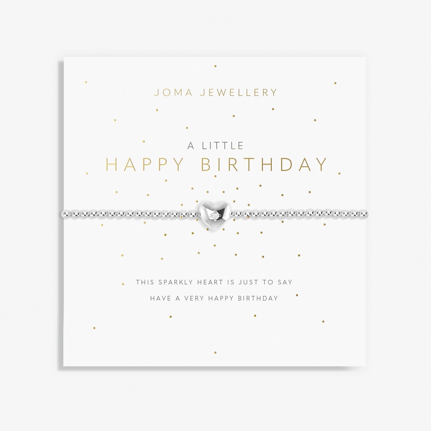 Joma Jewellery "Happy Birthday" Silver Bracelet