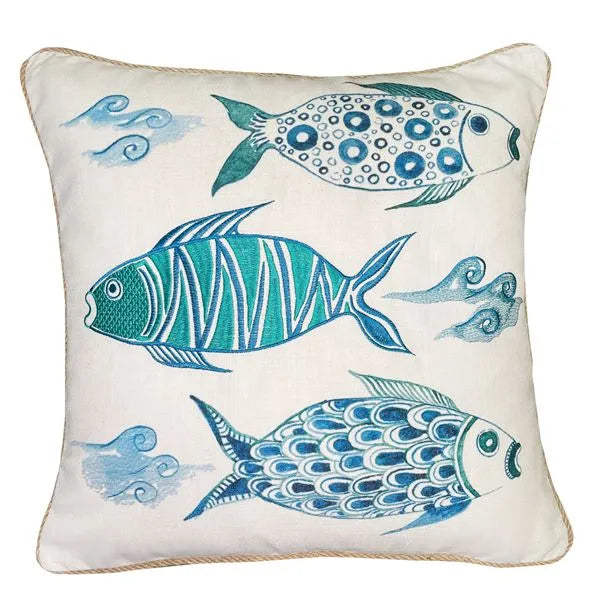 Malini "Fish" Cushion 45cm