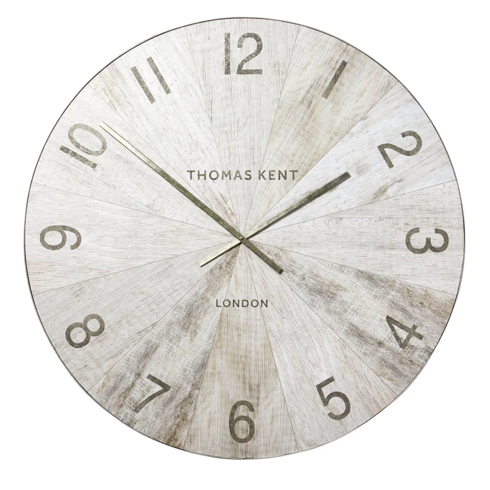 Thomas Kent "Pickled Oak" 76cm Grey Clock