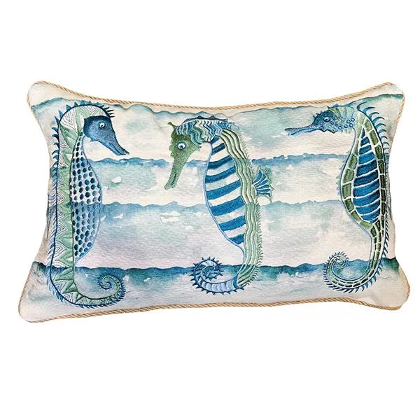 Malini "Seahorse" Rectangular Cushion