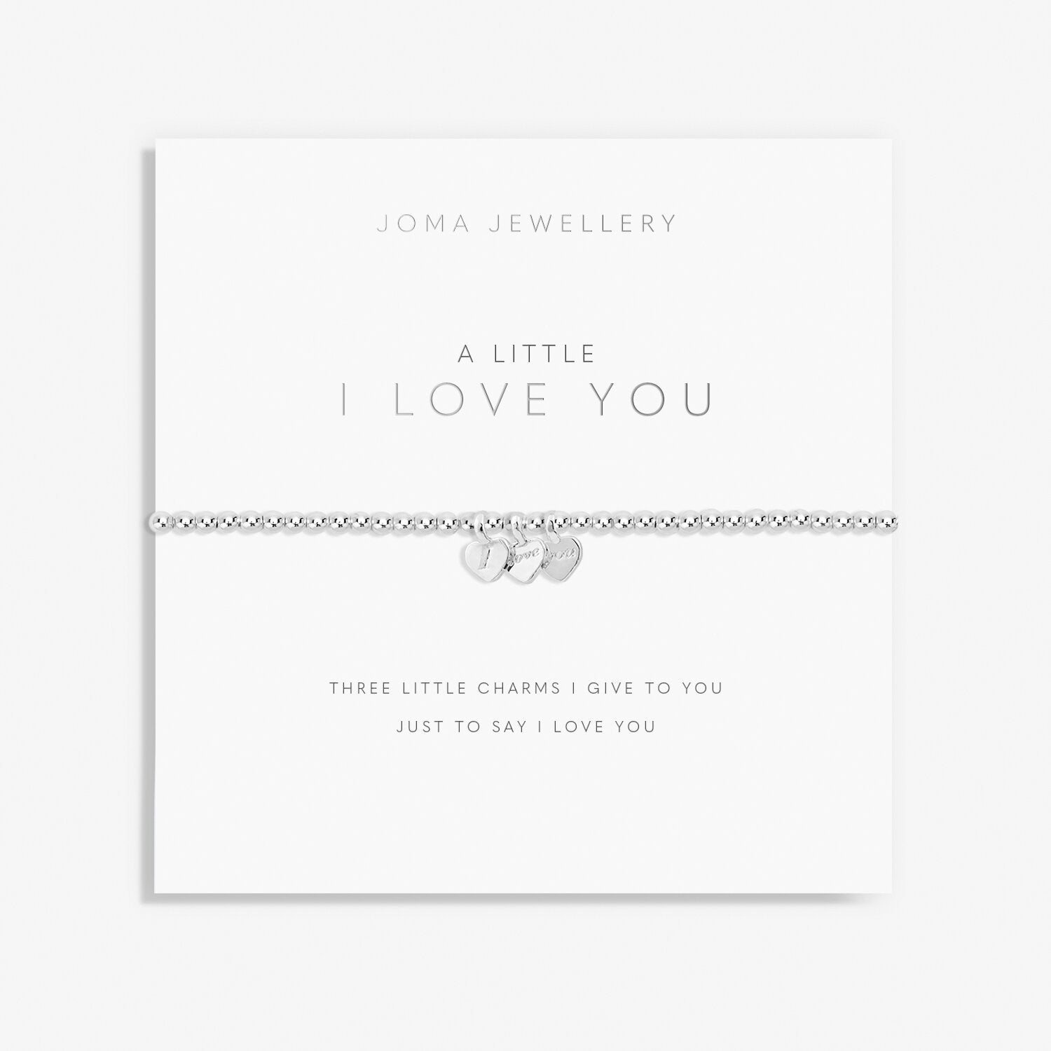 Joma Jewellery "A Little I Love You" Silver Bracelet