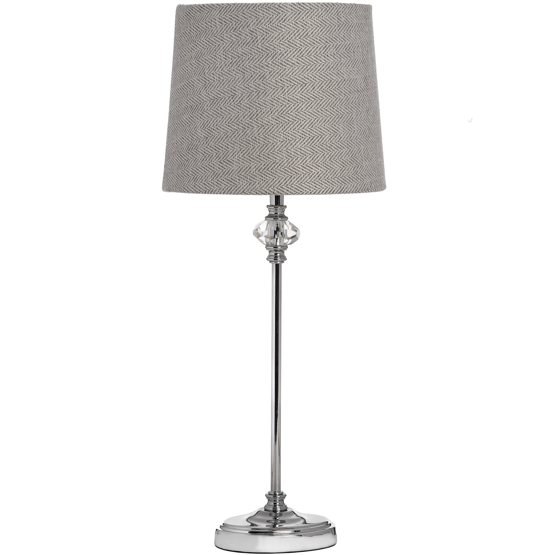 Hill Interiors Chrome "Florence" Table Lamp