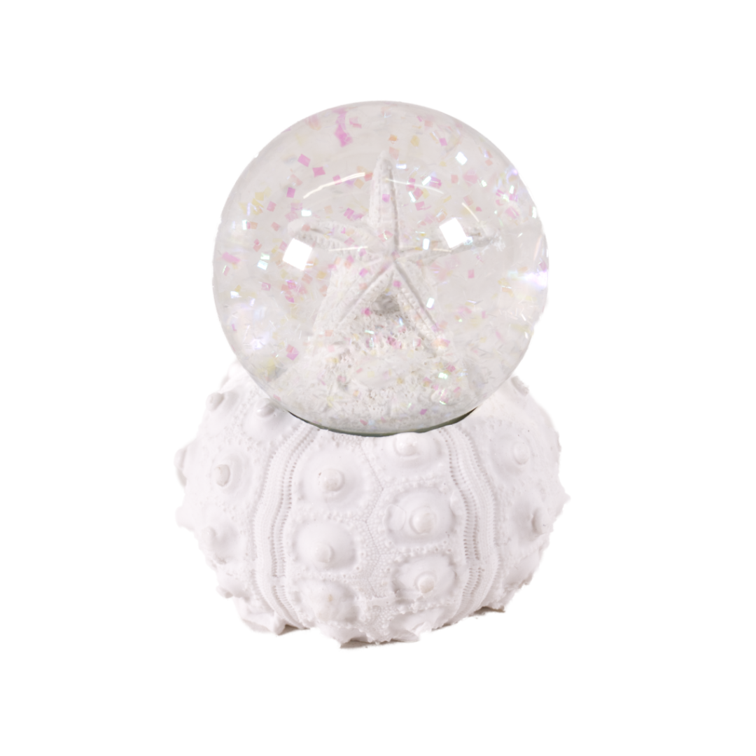 Miniature "Starfish" Glitter Snow Globe 6cm