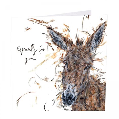 "Especially For You" Donkey Art Beat Greeting Card