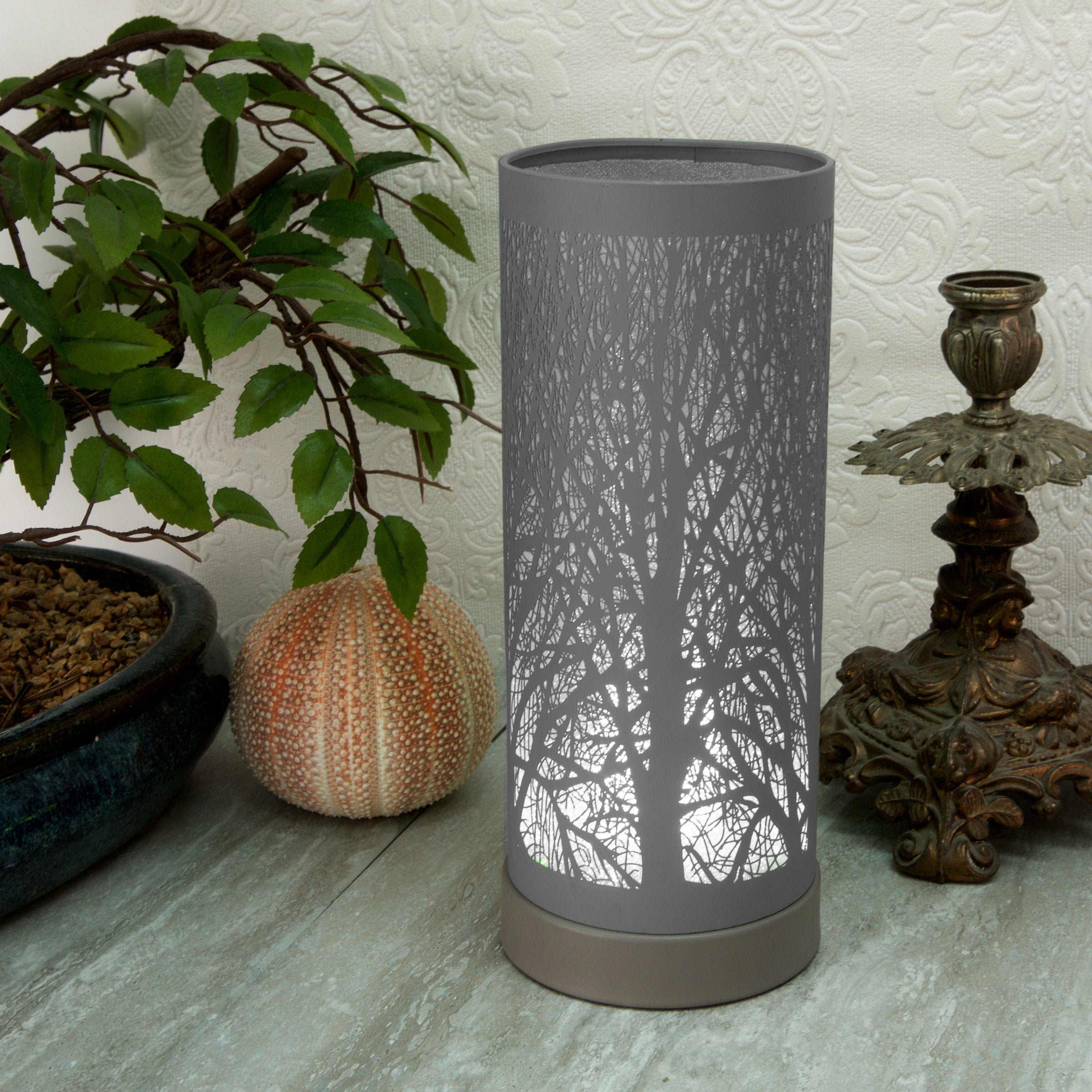 Electric Colour Changing "Forest" Grey Oil Burner